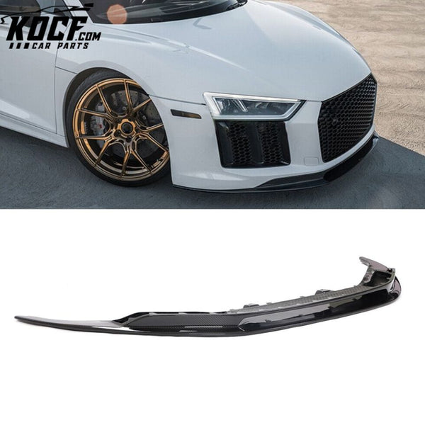 Auto Replacement Parts Dry Carbon Fiber car Accessories Front For Audi R8 V10 Gen 2 2016-2019 Bumper Lip Kit