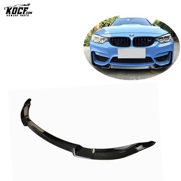 For BMW F80 M3 F82 F83 M4 CS style carbon fiber front bumper lip splitter car styling 2 buyers