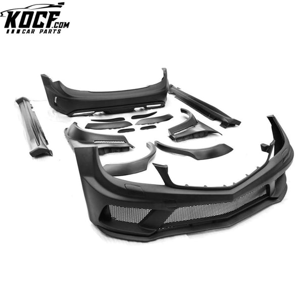 Full C-class W204 C63 Fiber glass Custom Wide Body Kit Bumper for Mercedes Car 12-14