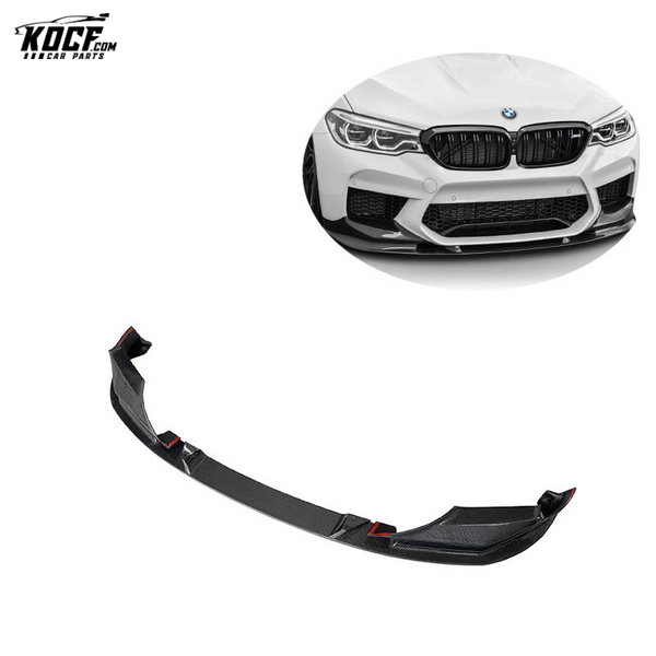 2018-2019 F90 M5 3D Style Carbon Fiber Front Lip Front Chin Spoiler Lower Lip Bumper Cover Protector For BMW M5 F90