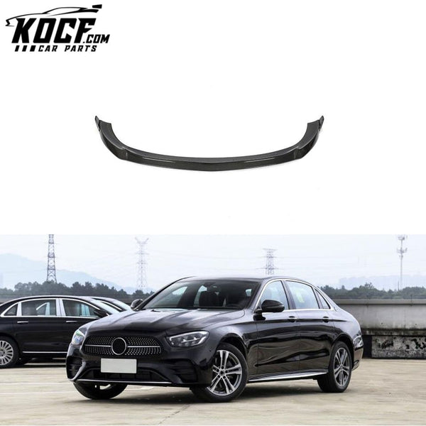 Carbon Fiber W213 Front Lip Diffuser for Mercedes Benz W213 E350 E450 AMG Sport Sedan 2020 2021