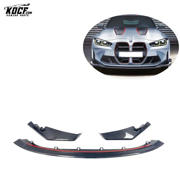 Customization G80 M3 CSL style Carbon Fiber Front Lip Spoiler For BMW G80 M3 G82 M4 2021-2022