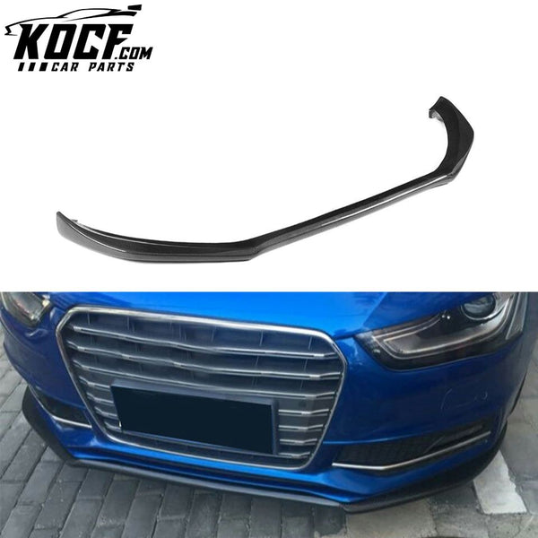 Carbon Fiber S4 Front Bumper Lip for Audi A4 B8.5 SLINE S4 13-16