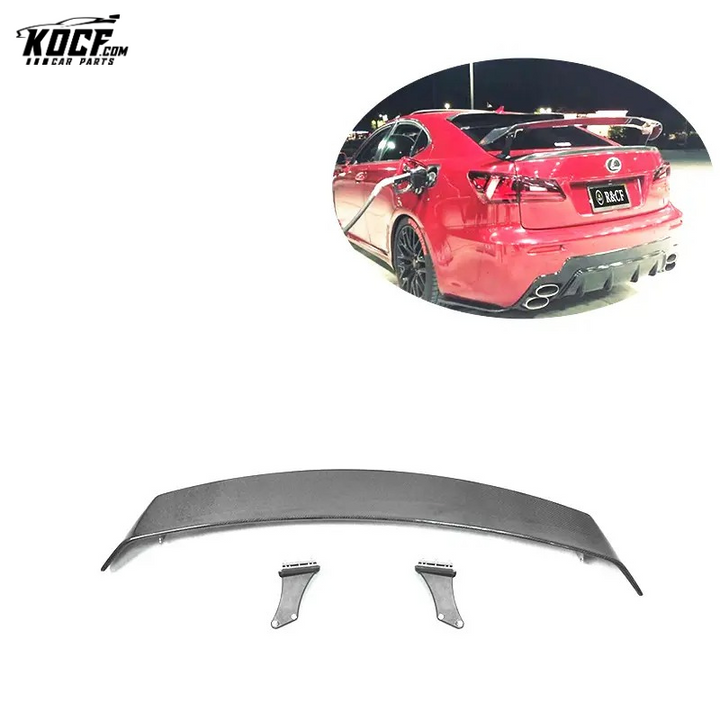 SRD Style Carbon Fiber Rear Spoiler Wing For Lexus IS250 IS350 SEDAN IS250 IS350 ISF Spoiler 08-13