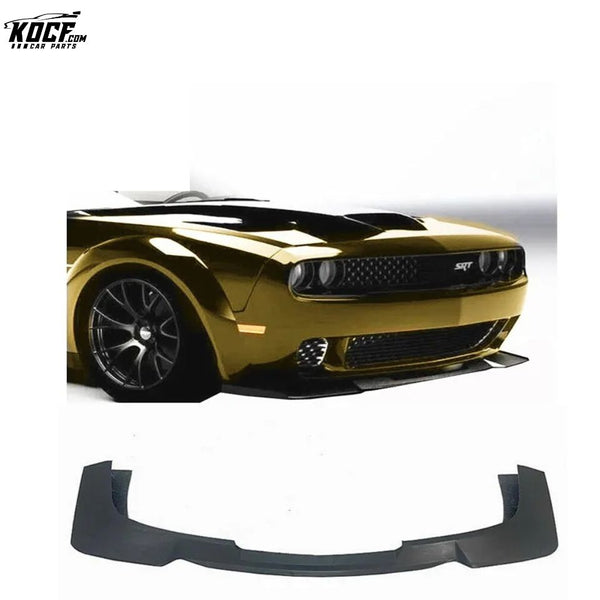 For Dodge Challenger SRT Hellcat Demon Carbon Fiber Front Bumper Lower Lip Spoiler 2018-19 Factory Black Glossy Finish