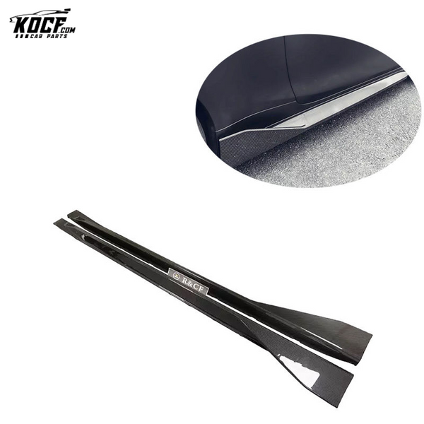 Customization 2020+ G80 M3 G82 M4 MP style Carbon Fiber Side Skirts Rocker Panel For BMW G80 G82 NEW M3 M4 Nice fitment