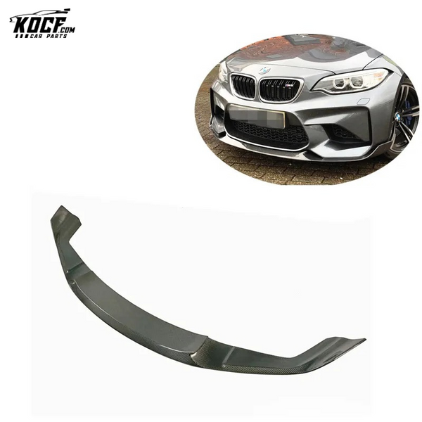 F87 M2 CS style Carbon Fiber Front Bumper Lip Splitter Spoiler For BMW F87 M2