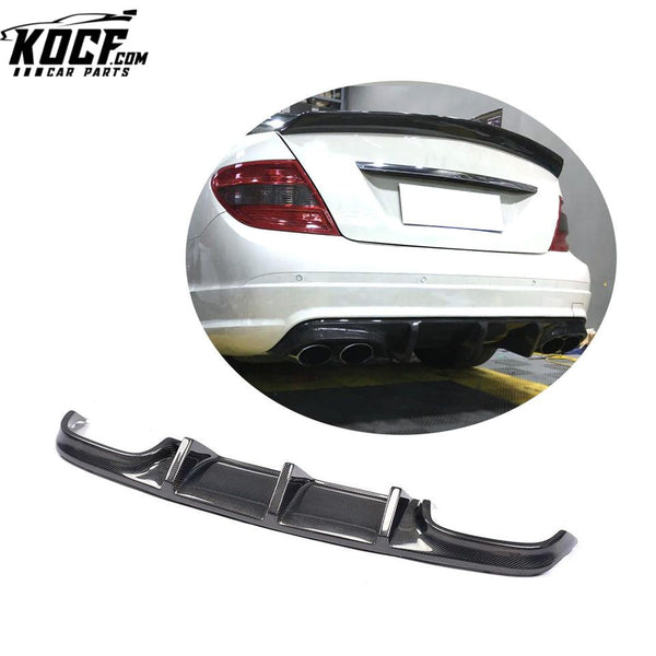 W204 C63 Carbon Rear Diffuser Lip for BENZ W204 TMS Style