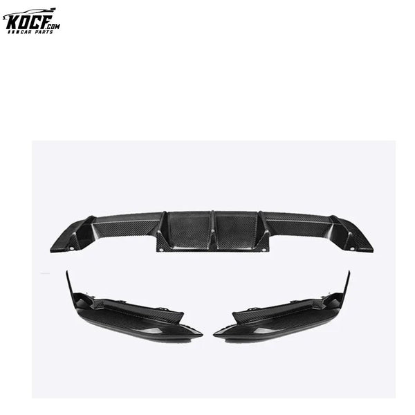 2020+ G80 M3 G82 M4 OEM Factory style Carbon Fiber Rear Bumper Diffuser Lip with MP Flap Splitter For BMW G80 G82