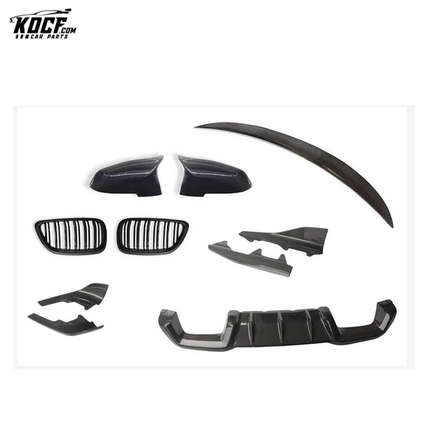 For BMW F87 M2 M performance body kit Front lip side skirts diffuser spoiler grille mirror cover