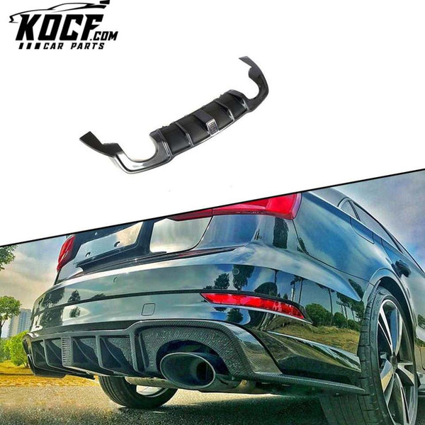 For Audi A3 RS3 Carbon Fiber Rear Diffuser Lip 2017-2018