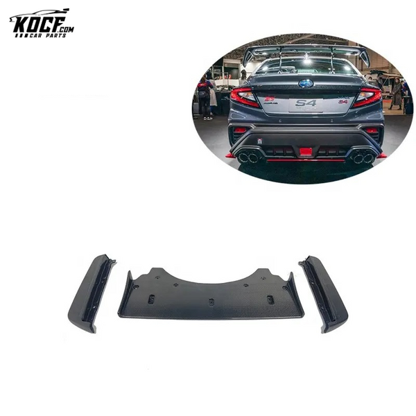 For 2022 Subaru WRX S4 VB OEM Sti-P style Carbon Fiber Rear Diffuser Spats Splitter Lip Valance JDM Parts