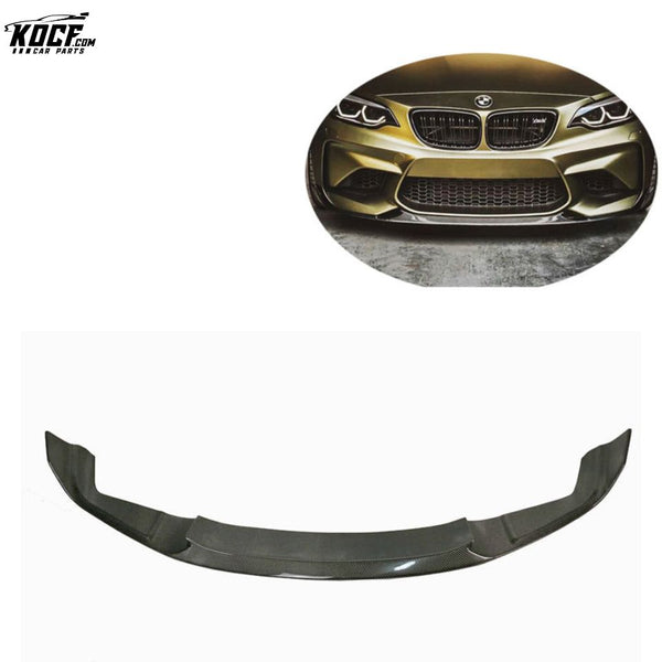 For BMW F87 M2 CS style Carbon Fiber Front bumper Lip Splitter Spoiler