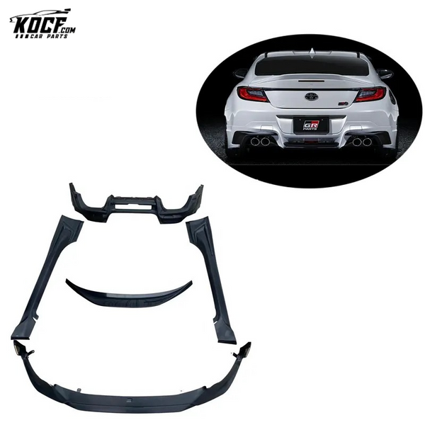 TRD-P Style Plastic PP Body kit Front Spoiler Splitter Side Skirts Diffuser Spoiler For Toyota GR86 2021+