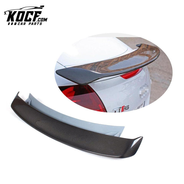 2007-2012 Carbon Fiber TTRS Double Rear Spoiler Wing for AUDI TT 8J