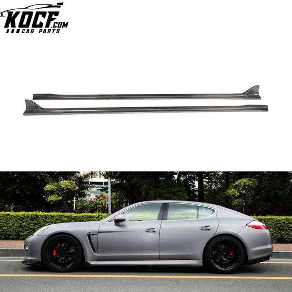 Auto Car Factory Carbon fiber Side Skirts for Porsche Panamera S Hatchback 4-Door