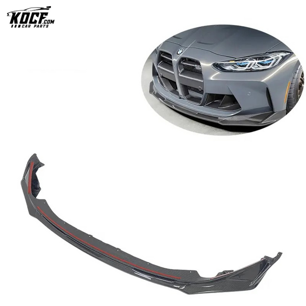 Customization 2022 G80 M3 Spoiler VOR style Carbon Fiber Front Bumper Lip Spoiler Splitter For BMW G80 M3 G82 G83 M4