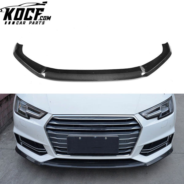 Pure Carbon Fiber S4 Front Spoiler Lip for Audi A4 B9 SLINE S4 2018 2019