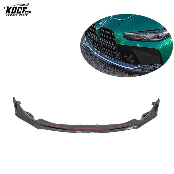 Customization 2022 G80 M3 VOR style Carbon Fiber Front Bumper Chin Lip Spoiler For BMW G80 M3 G82 G83 M4