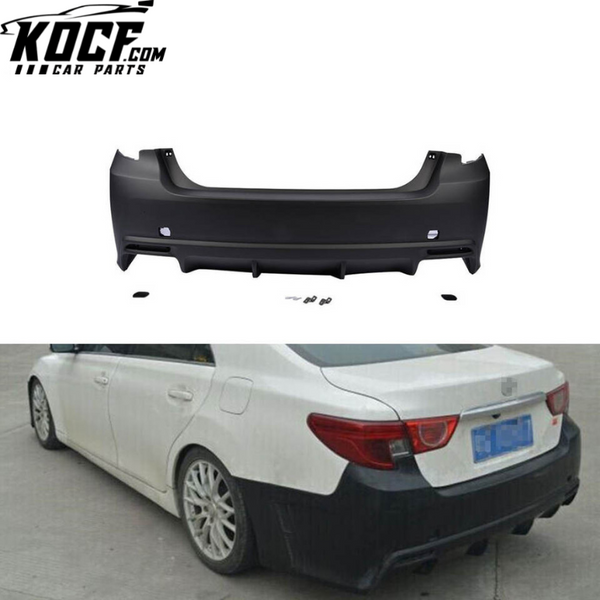 PU GS NEW Version Rear Bumper for Toyota Mark X Reiz 2013 2014