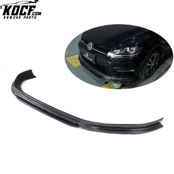 Carbon Fiber MK7 Front Bumper Lip for Volkswagen VW GOLF VII 7 MK7 R R-LINE 14-17