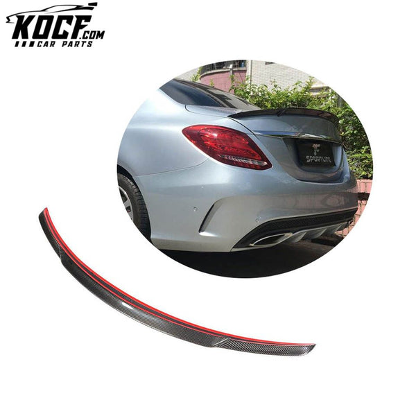 Carbon Fiber W205 C63 Wing Spoiler for Mercedes Benz W205 C63 AMG 2015-2017