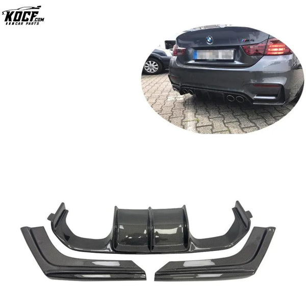 F82 M4 Rear Diffuser Vor style Carbon Fiber Rear Bumper Diffuser For BMW F80 M3 F82 M4 F83