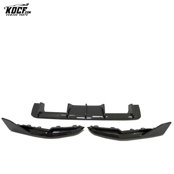 G80 M3 MP Style Carbon Fiber Rear Lip Diffuser Spoiler with Side Splitter Winglet For BMW M3 G80 M4 G82 G83