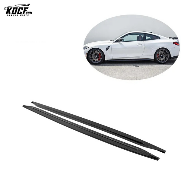 Factory Custom 2021+ G80 M3 New Style MH-C Carbon Fiber Side Skirts Extensions Rocker Panel For BMW G80 M3 G82 M4