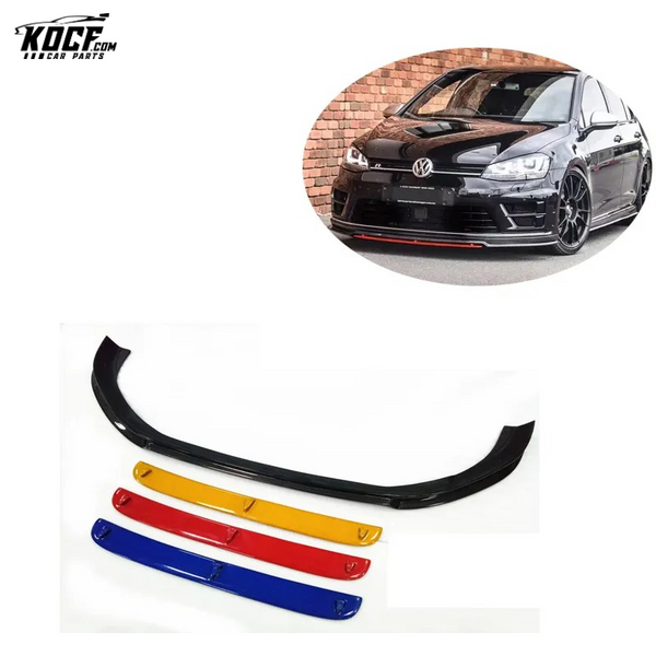 4-color for options For VW GOLF MK7R FRONT bumper LIP SPLITTER RZA style carbon fiber front bumper lip splitter