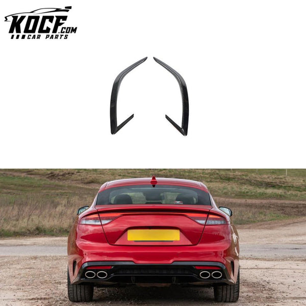 Carbon Fiber Rear Bumper Scoop Trim for KIA Stinger GT Hatchback 4-Door 2018-2023