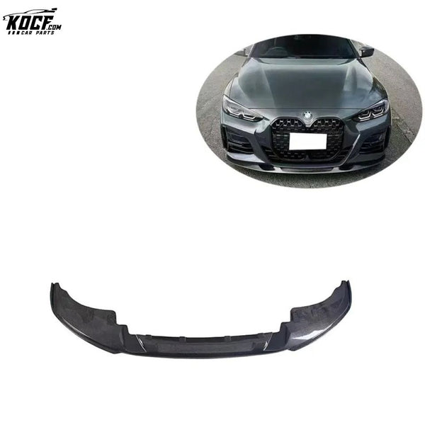 2021 G22 G23 Carbon Fiber Front Bumper Splitter Lip Spoiler 3DS-style For BMW G22