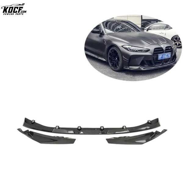 Factory Customization 3-PC MP style G80 M3 Carbon Fiber Front Bumper Spoiler Lip For BMW G80 M3 G82 G83 M4