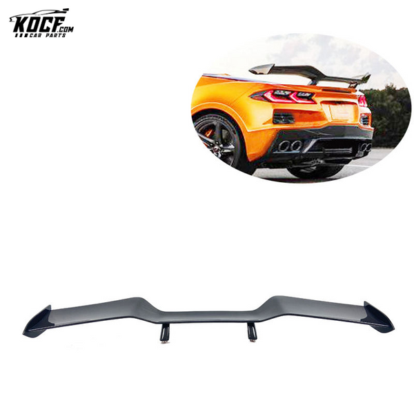 Z06/Z07 style Carbon Fiber Rear Spoiler High Wing For Corvette C8 Z07 NON-Z06 2019-21