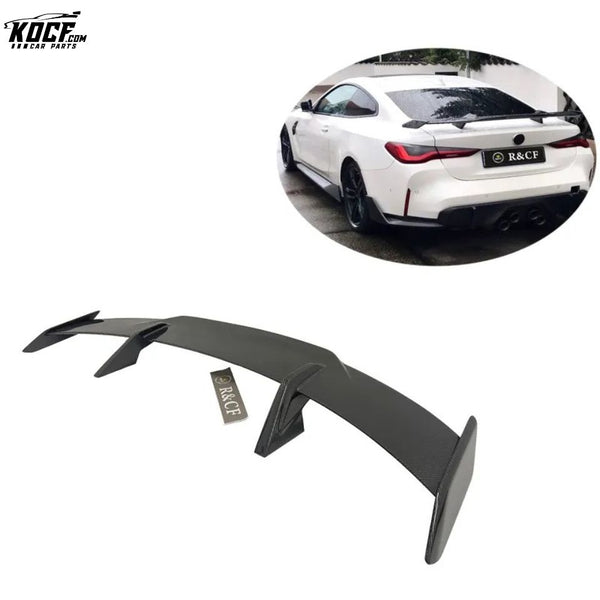 MP style Carbon Fiber Rear Spoiler High Wing For BMW G8X M3 M4 G20 G22 G30