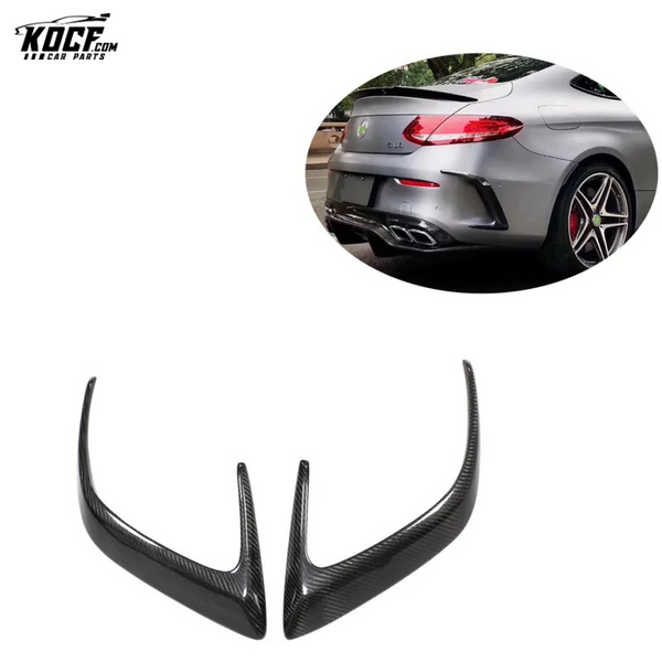 C63 W205 AMG Coupe Sedan Carbon Fiber Rear Bumper Vent Trim For Mercedes Benz C63 W205 coupe 2 door