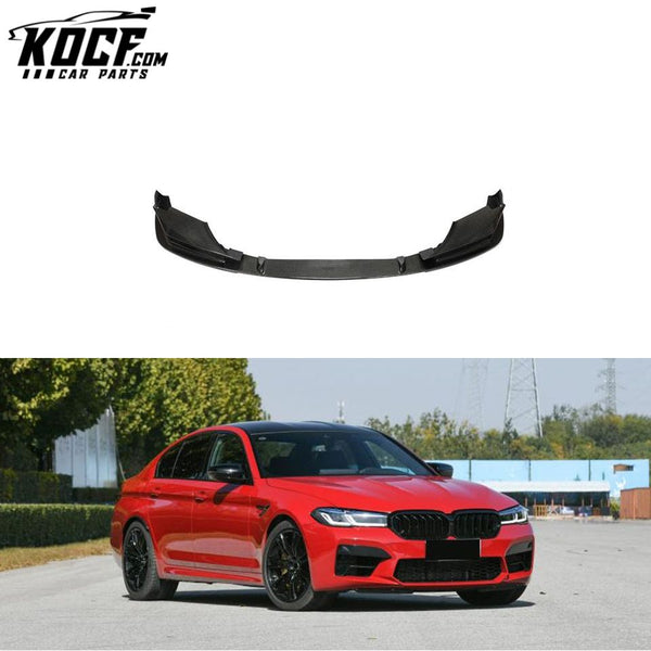 Carbon Fiber F90 M5 Car Splitter Lip for BMW M5 LCI Competition Sedan 4-Door 2021