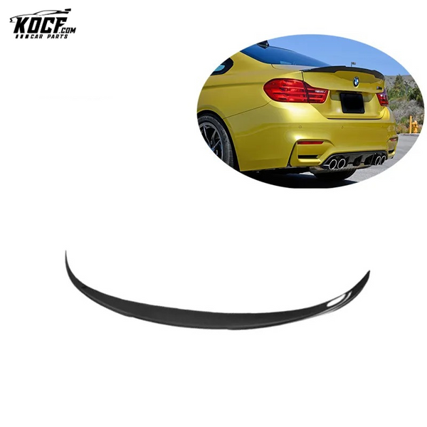 F83 M4 RK style Carbon Fiber Rear Trunk Lip Spoiler Wing For BMW F83 M4