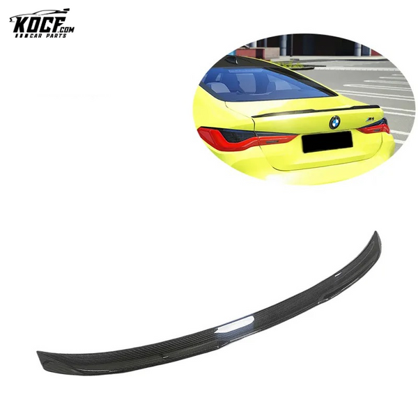 Auto Parts OE-M Style Carbon Fiber Rear Trunklid Spoiler Boot Spoiler Wing For BMW G80 M3 G82 M4 2021