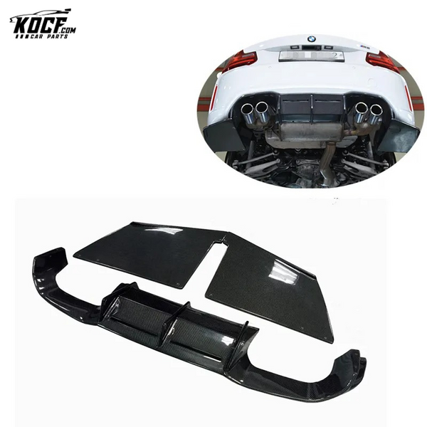 2016-2019 M style Carbon Fiber Rear Bumper Diffuser Lip For BMW M2 M2C F87