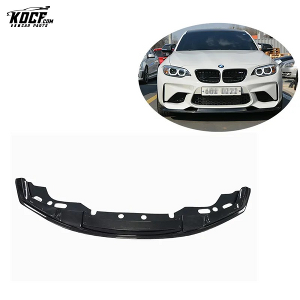 For BMW F87 M2C M2 COMPETITION Carbon Fiber Front bumper Lip Splitter Spoiler MT style CAR STYLING