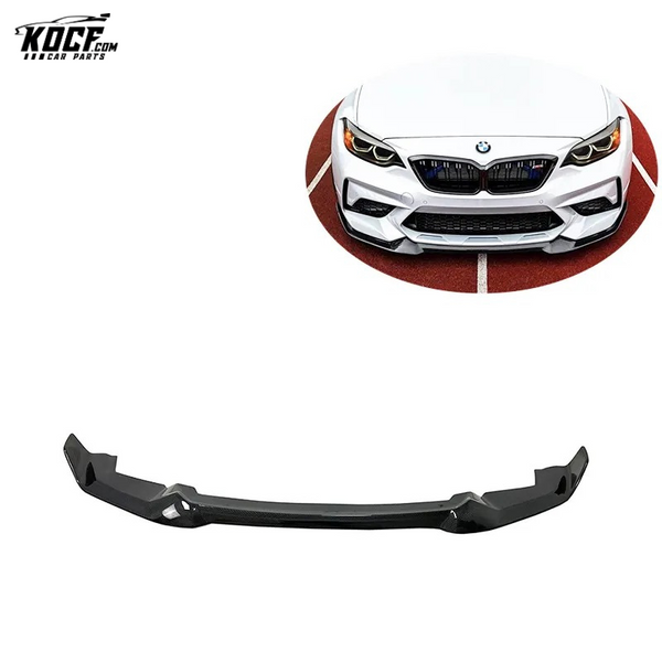 2019-20 F87 M2C CS Style Carbon Fiber Front Bumper Splitter Lip Spoiler For BMW M2C Competition