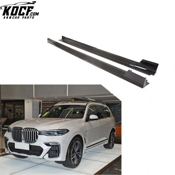 Modify Luxury Carbon Fiber G07 X7 Car Side Skirts for BMW X7 M-SPORT 4-Door 2019-2021