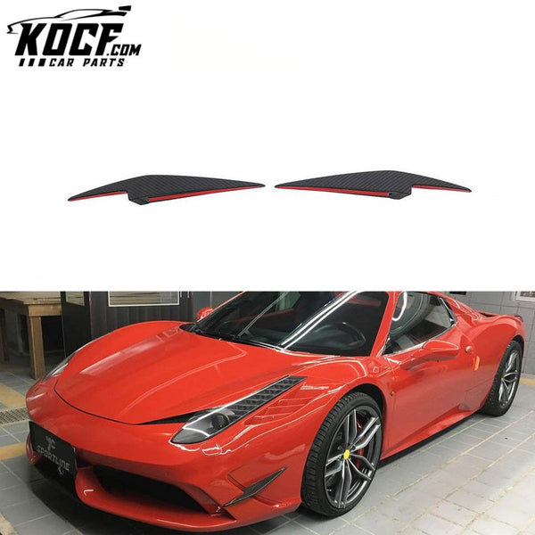 Carbon Fiber Front Car Canards for Ferrari 458 Speciale Coupe 2-Door 14-15