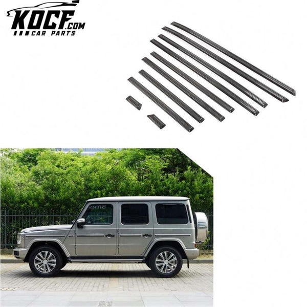 Modify Luxury W464 W463 G Class Dry Carbon Fiber Car Door Interior Decoration Trims for Mercedes Benz G550 G63 G65 AMG 2020