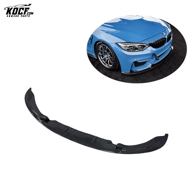 2015-19 F80 M3 3Ds Style Carbon Fiber Front Bumper Lip Splitter Spoiler For BMW M3 M4 F80 F82