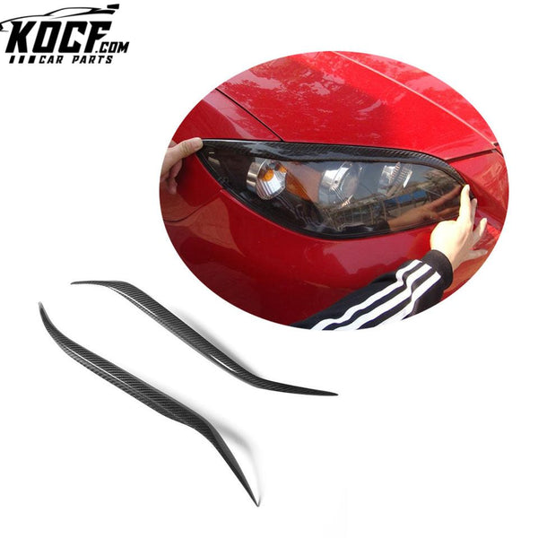 4D Carbon Front Lamp Eyebrow For Mazda 3