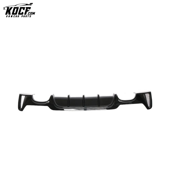 Painted Black FRP F32 Car Rear Diffuser Quad Pipe for BMW F33 F36 435i 440i M Sport 13-18