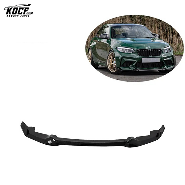 M2C F87 CS style Carbon Fiber Front bumper Lip Splitter Spoiler Fit For BMW M2C F87 2 Series 19-20