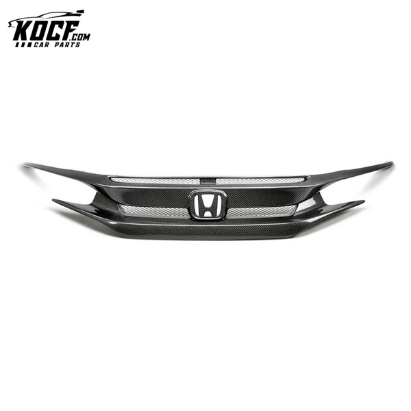 Seibon OEM-STYLE CARBON FIBER FRONT GRILLE FOR 2016-2021 HONDA CIVIC